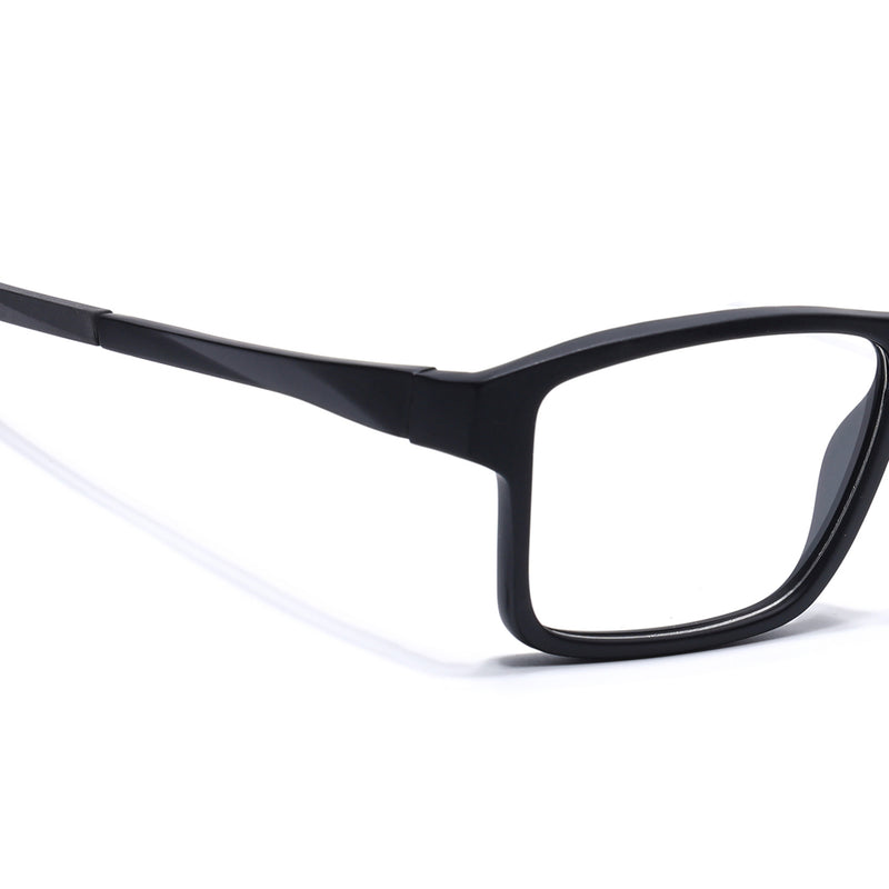 Voyage Active Black Square Eyeglasses for Men & Women (6689MG5671-C1)