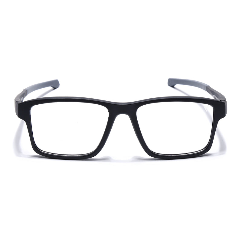 Voyage Active Black Square Eyeglasses for Men & Women (6689MG5672-C2)