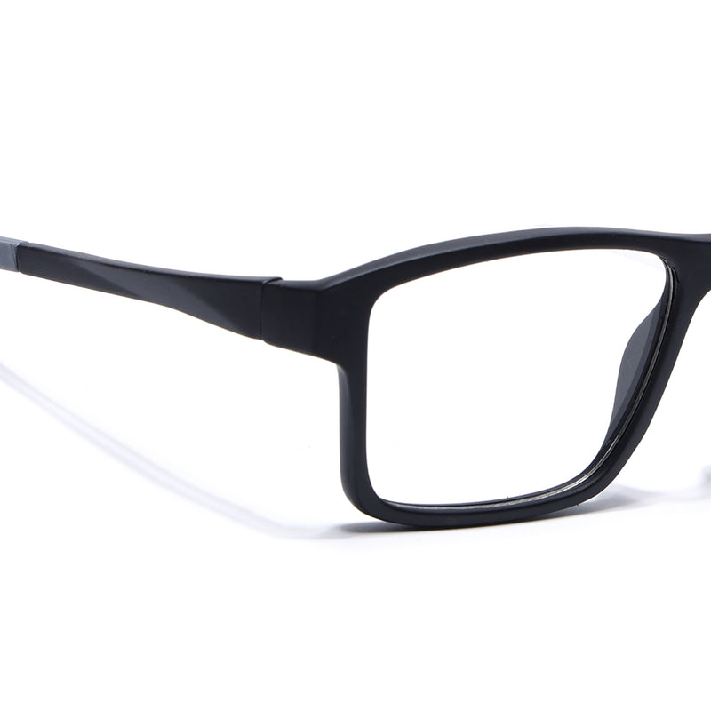 Voyage Active Black Square Eyeglasses for Men & Women (6689MG5672-C2)