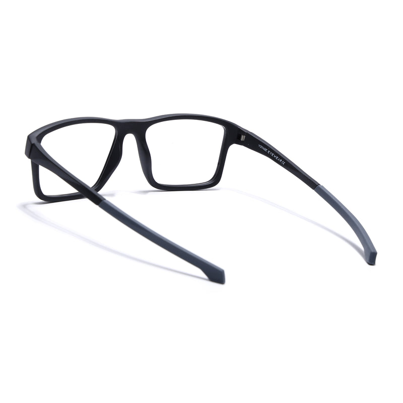 Voyage Active Black Square Eyeglasses for Men & Women (6689MG5672-C2)