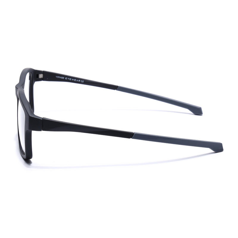 Voyage Active Black Square Eyeglasses for Men & Women (6689MG5672-C2)