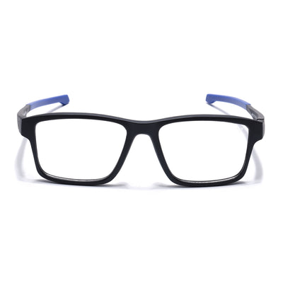 Voyage Active Black Square Eyeglasses for Men & Women (6689MG5673-C3)