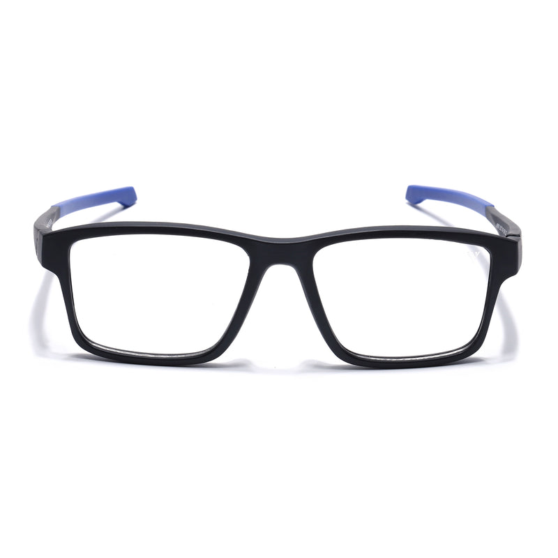 Voyage Active Black Square Eyeglasses for Men & Women (6689MG5673-C3)