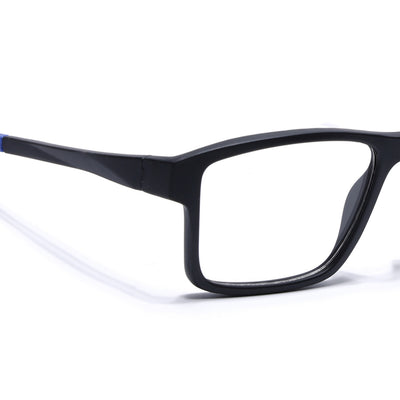 Voyage Active Black Square Eyeglasses for Men & Women (6689MG5673-C3)