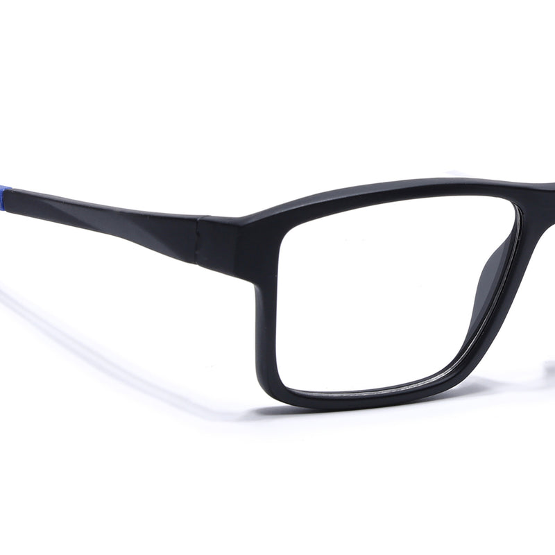 Voyage Active Black Square Eyeglasses for Men & Women (6689MG5673-C3)