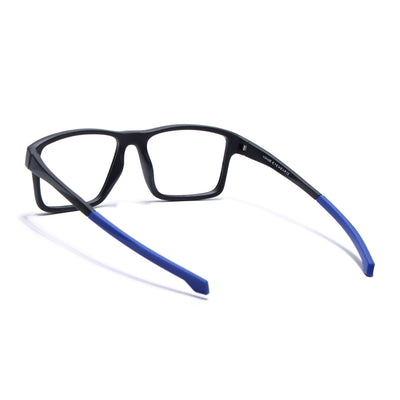 Voyage Active Black Square Eyeglasses for Men & Women (6689MG5673-C3)