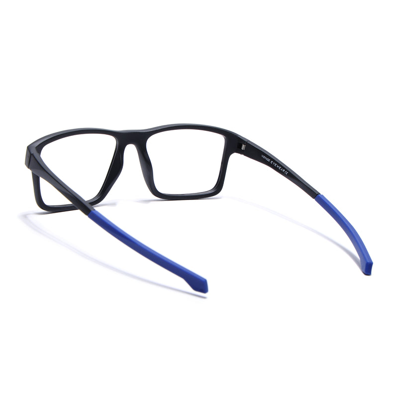 Voyage Active Black Square Eyeglasses for Men & Women (6689MG5673-C3)