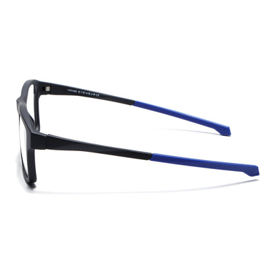 Voyage Active Black Square Eyeglasses for Men & Women (6689MG5673-C3)