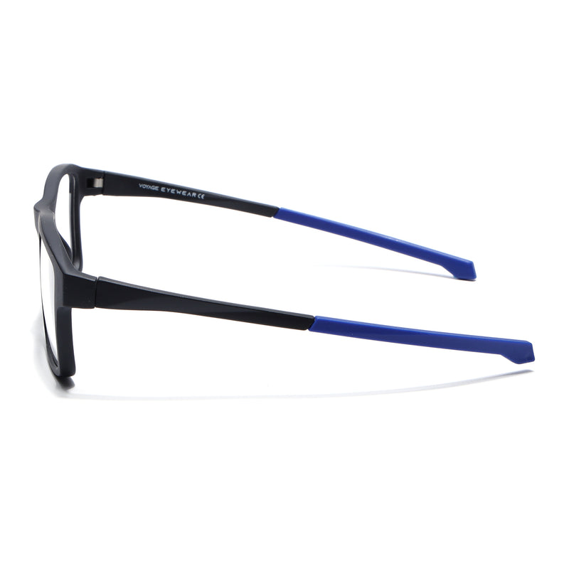 Voyage Active Black Square Eyeglasses for Men & Women (6689MG5673-C3)