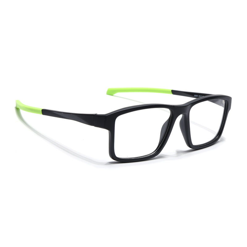 Voyage Active Black Square Eyeglasses for Men & Women (6689MG5674-C4)