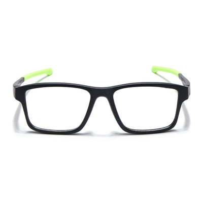 Voyage Active Black Square Eyeglasses for Men & Women (6689MG5674-C4)