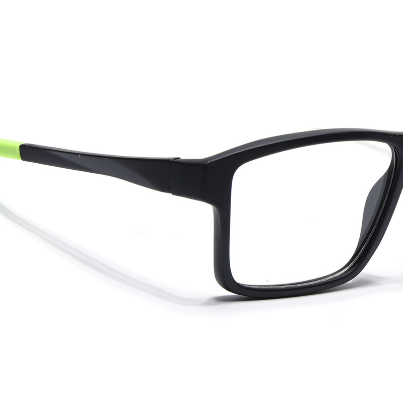 Voyage Active Black Square Eyeglasses for Men & Women (6689MG5674-C4)
