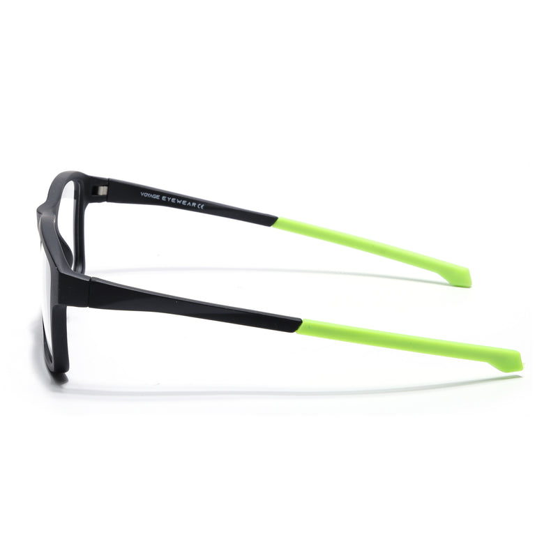 Voyage Active Black Square Eyeglasses for Men & Women (6689MG5674-C4)