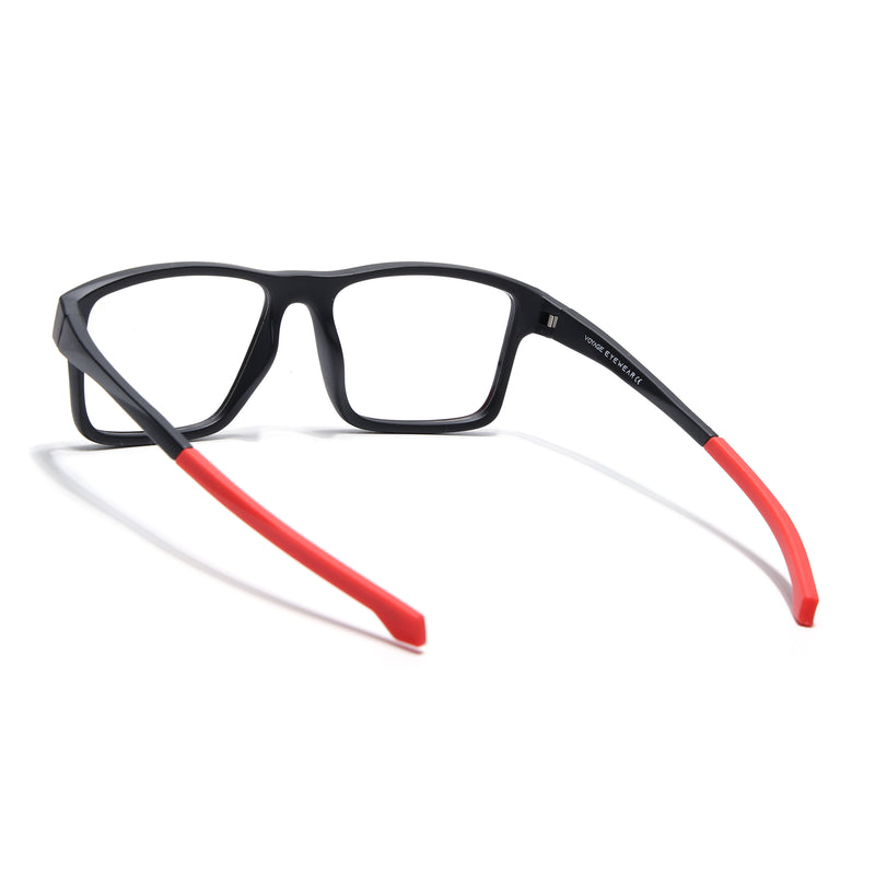 Voyage Active Black Square Eyeglasses for Men & Women (6689MG5675-C5)