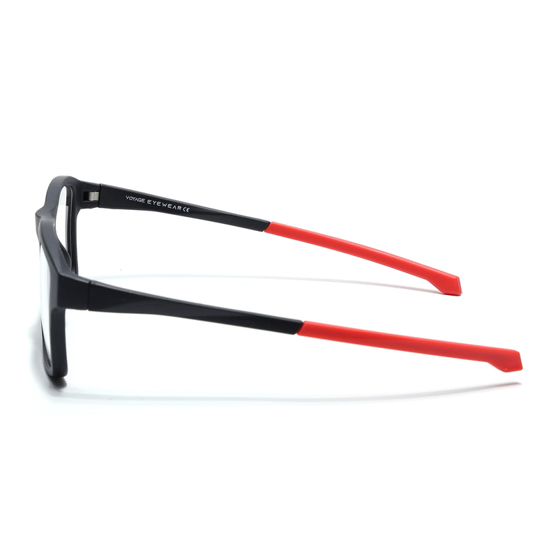 Voyage Active Black Square Eyeglasses for Men & Women (6689MG5675-C5)