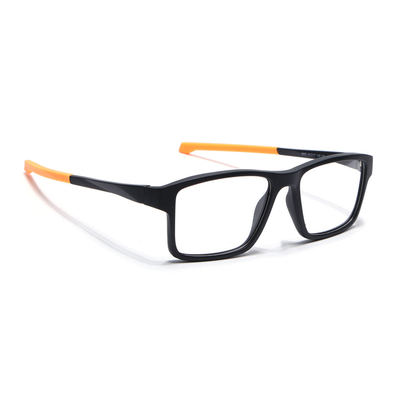 Voyage Active Black Square Eyeglasses for Men & Women (6689MG5676-C6)