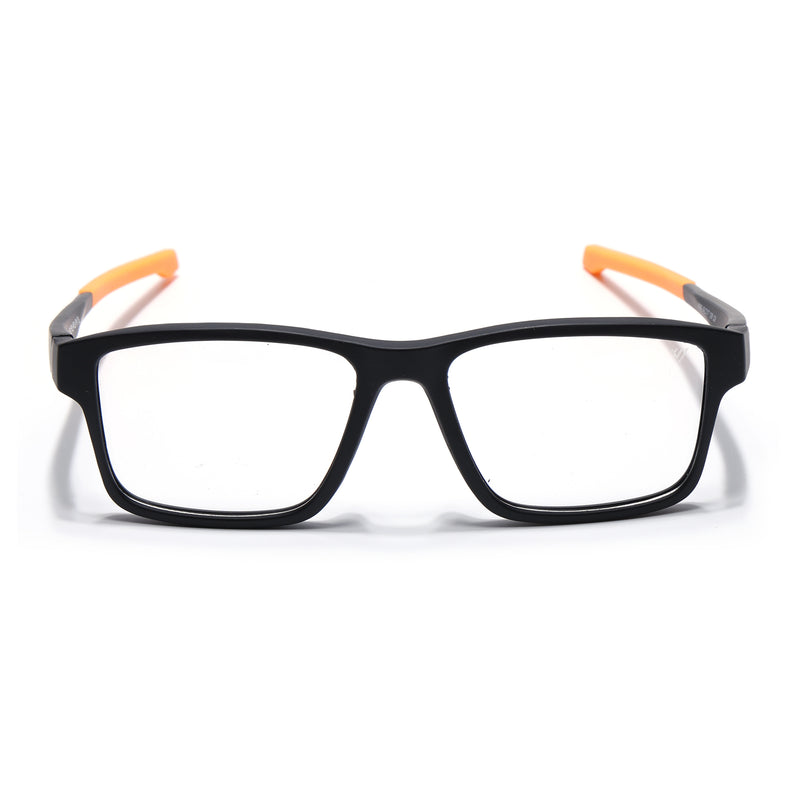 Voyage Active Black Square Eyeglasses for Men & Women (6689MG5676-C6)