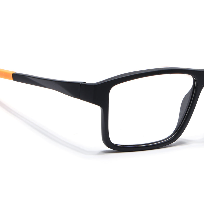 Voyage Active Black Square Eyeglasses for Men & Women (6689MG5676-C6)