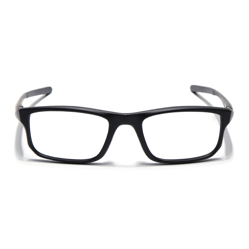 Voyage Active Black Rectangle Eyeglasses for Men & Women (6690MG5677-C1)