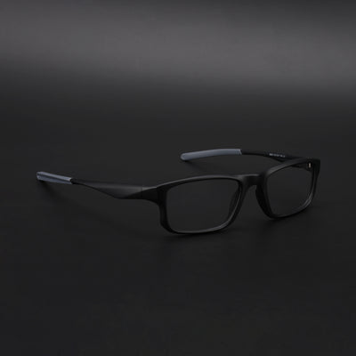 Voyage Active Black Rectangle Eyeglasses for Men & Women (6690MG5678-C2)