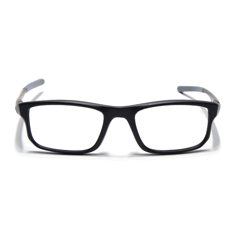 Voyage Active Black Rectangle Eyeglasses for Men & Women (6690MG5678-C2)
