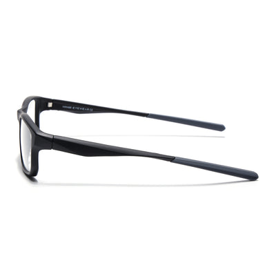 Voyage Active Black Rectangle Eyeglasses for Men & Women (6690MG5678-C2)