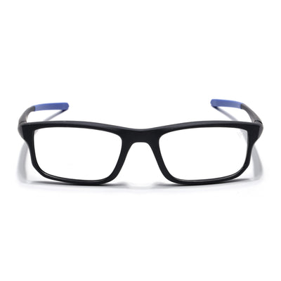 Voyage Active Black Rectangle Eyeglasses for Men & Women (6690MG5679-C3)