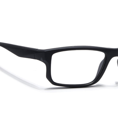 Voyage Active Black Rectangle Eyeglasses for Men & Women (6690MG5679-C3)