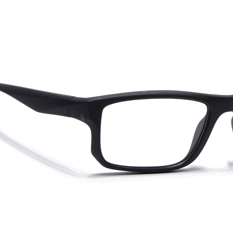 Voyage Active Black Rectangle Eyeglasses for Men & Women (6690MG5679-C3)