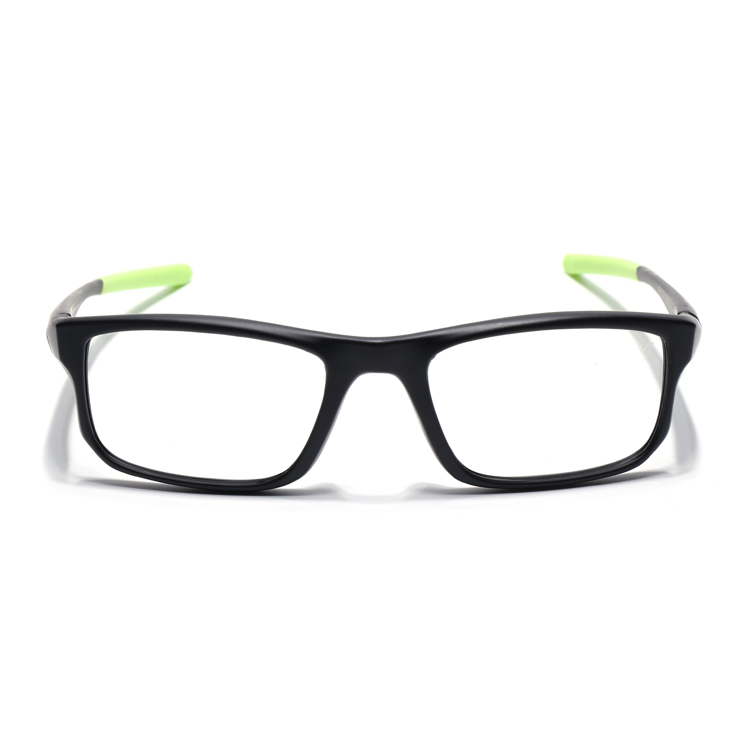 Voyage Active Black Rectangle Eyeglasses for Men & Women (6690MG5680-C4)