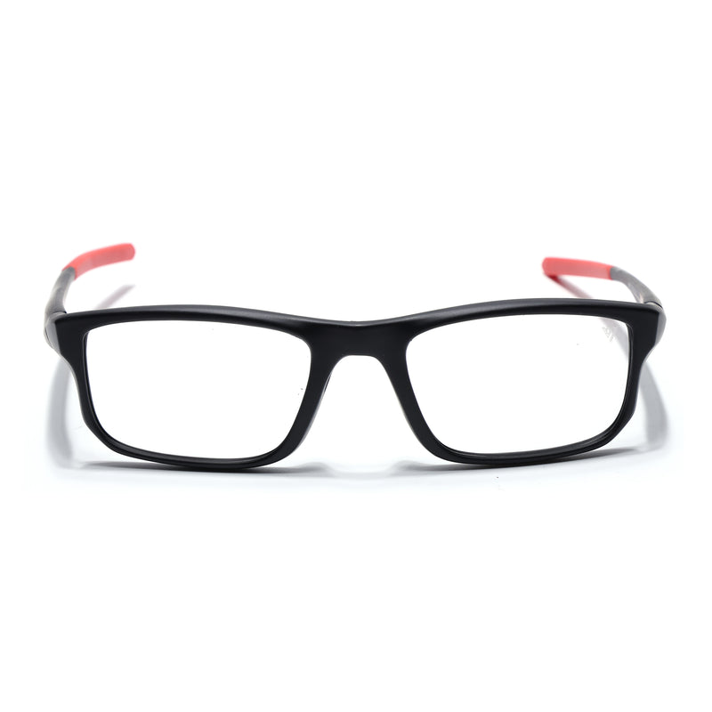Voyage Active Black Rectangle Eyeglasses for Men & Women (6690MG5681-C5)