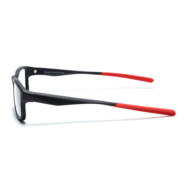 Voyage Active Black Rectangle Eyeglasses for Men & Women (6690MG5681-C5)