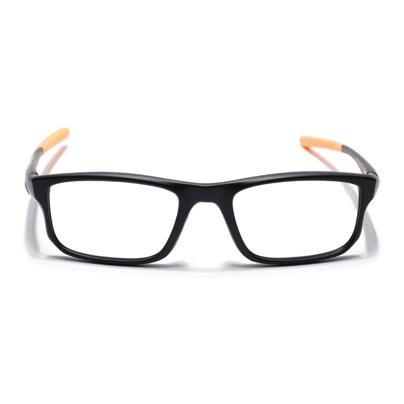 Voyage Active Black Rectangle Eyeglasses for Men & Women (6690MG5682-C6)