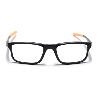 Voyage Active Black Rectangle Eyeglasses for Men & Women (6690MG5682-C6)