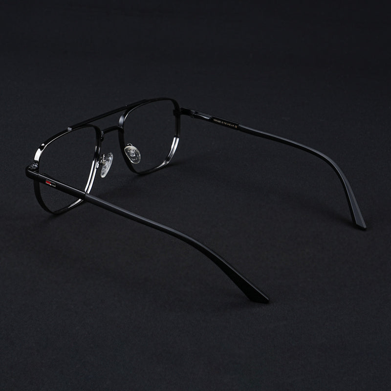 Voyage Silverline Grey & Matt Black Wayfarer Eyeglasses for Men & Women (6801MG5346-C2)