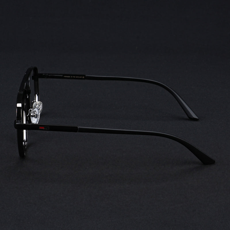Voyage Silverline Grey & Matt Black Wayfarer Eyeglasses for Men & Women (6801MG5346-C2)