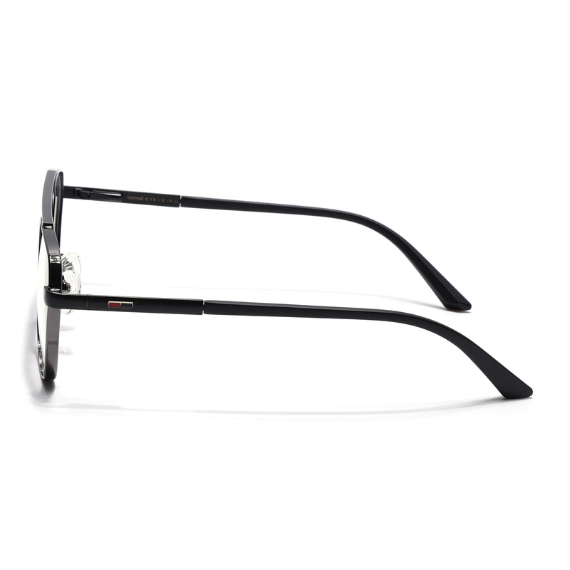 Voyage Silverline Grey & Matt Black Wayfarer Eyeglasses for Men & Women (6802MG5350-C2)