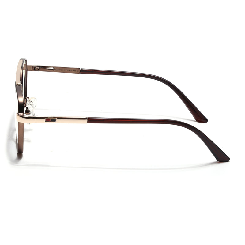 Voyage Silverline Golden Wayfarer Eyeglasses for Men & Women (6802MG5352-C4)