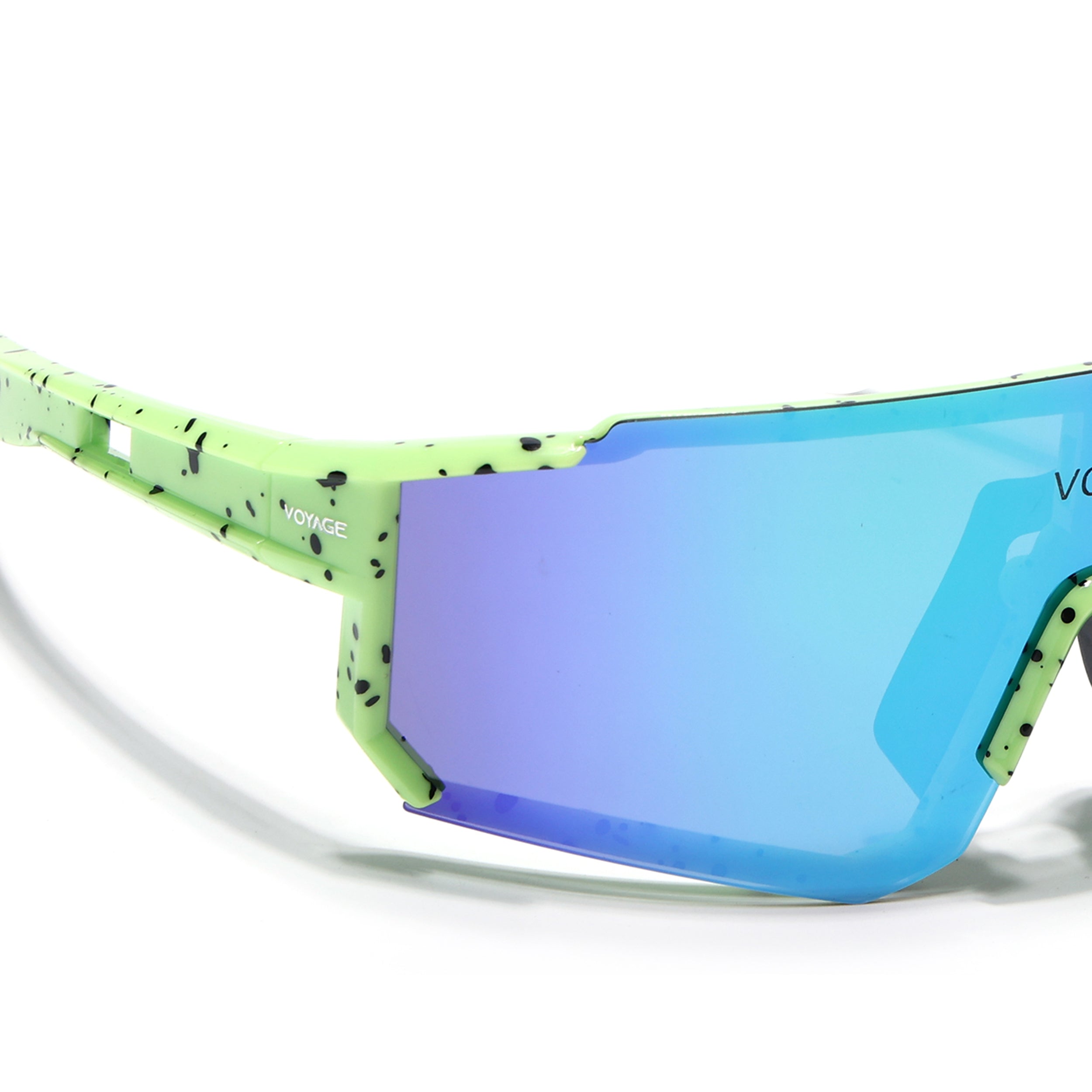 Drift Polarized Sunglasses (Multicolor Lens | Green Frame - PMG5596)