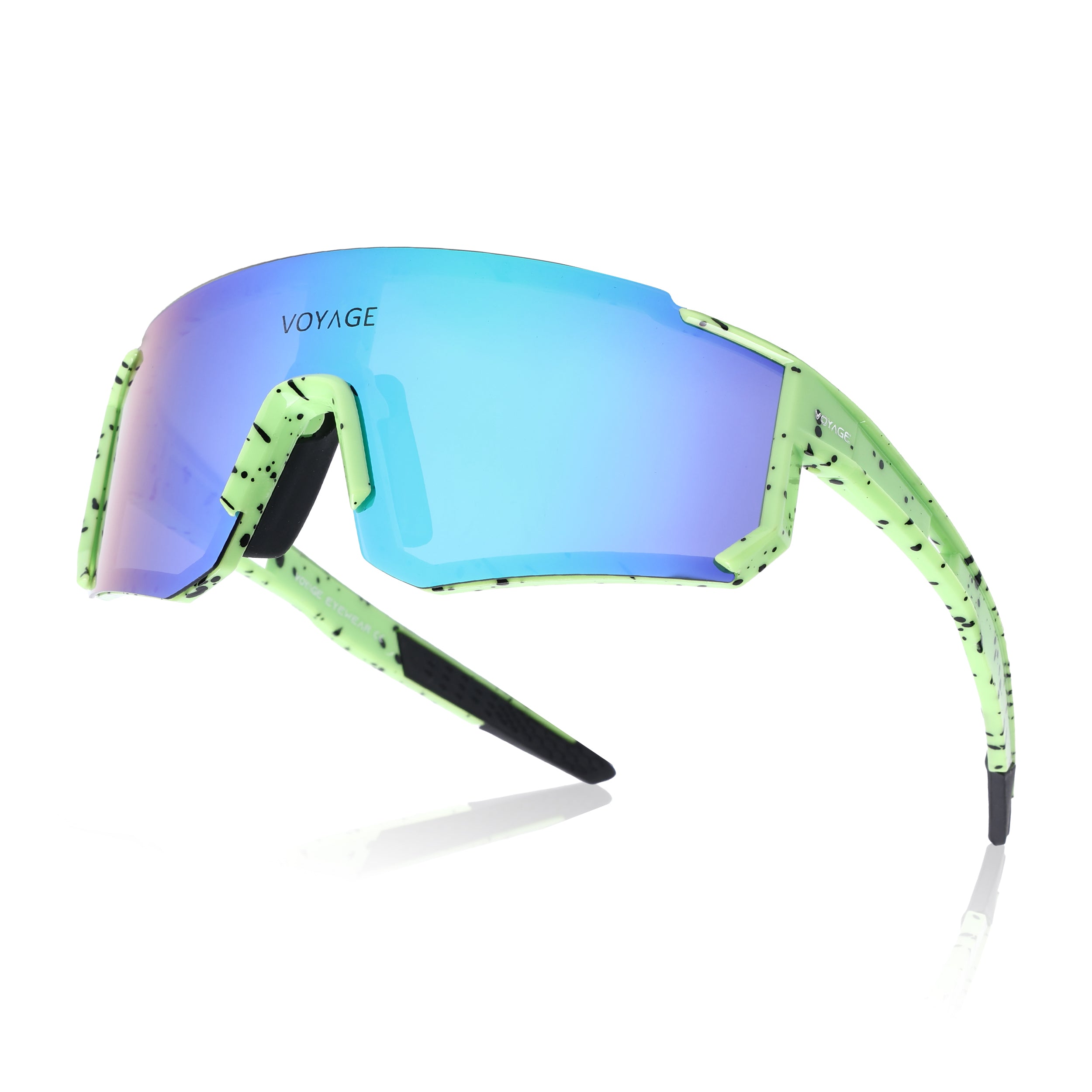 Drift Polarized Sunglasses (Multicolor Lens | Green Frame - PMG5596)