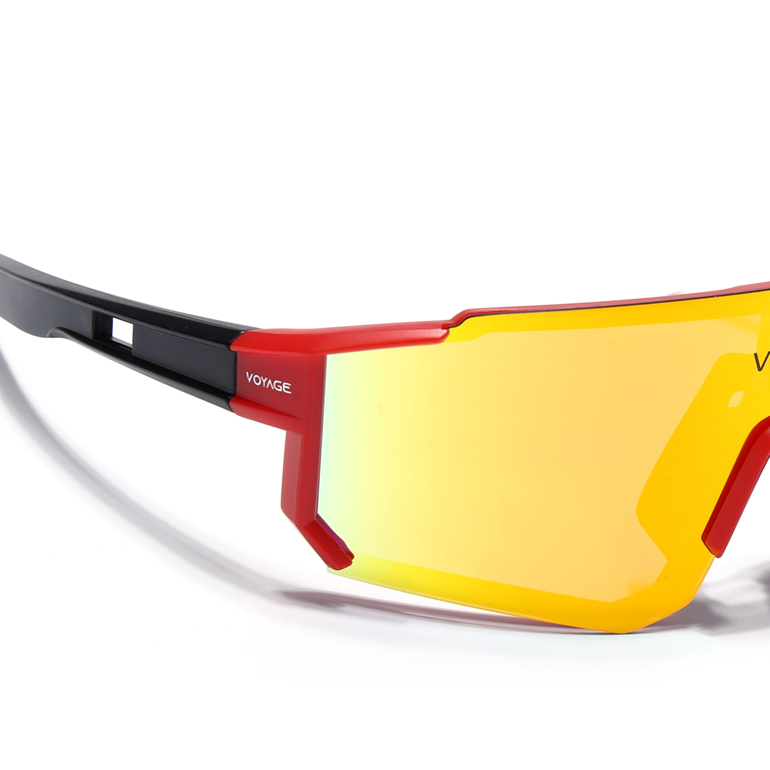 Drift Polarized Sunglasses (Multicolor Lens | Red Frame - PMG5597)