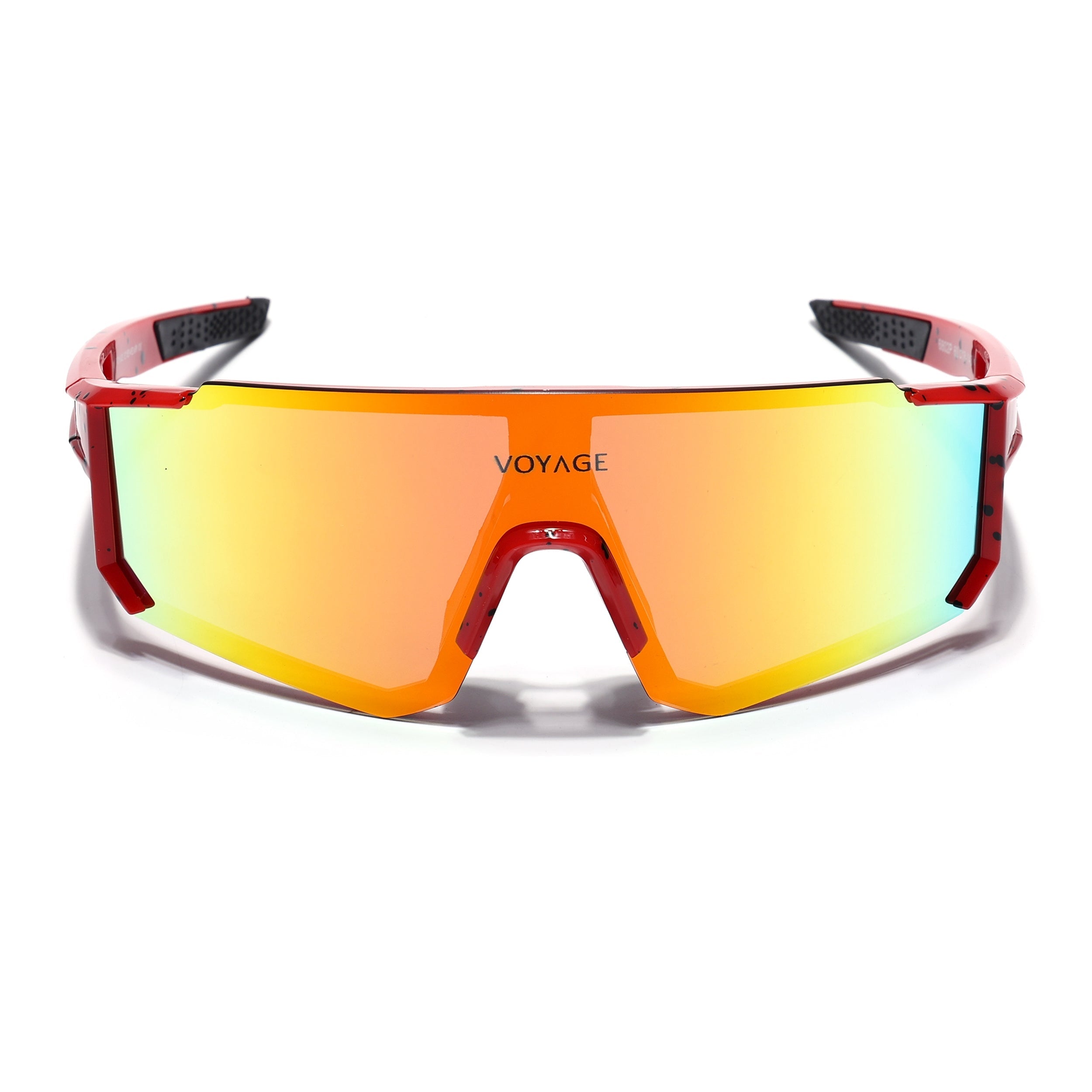 Drift Polarized Sunglasses (Multicolor Lens | Red Frame - PMG5598)