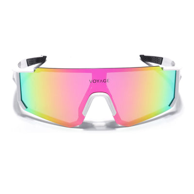 Drift Polarized Sunglasses (Multicolor Lens | White Frame - PMG5599)