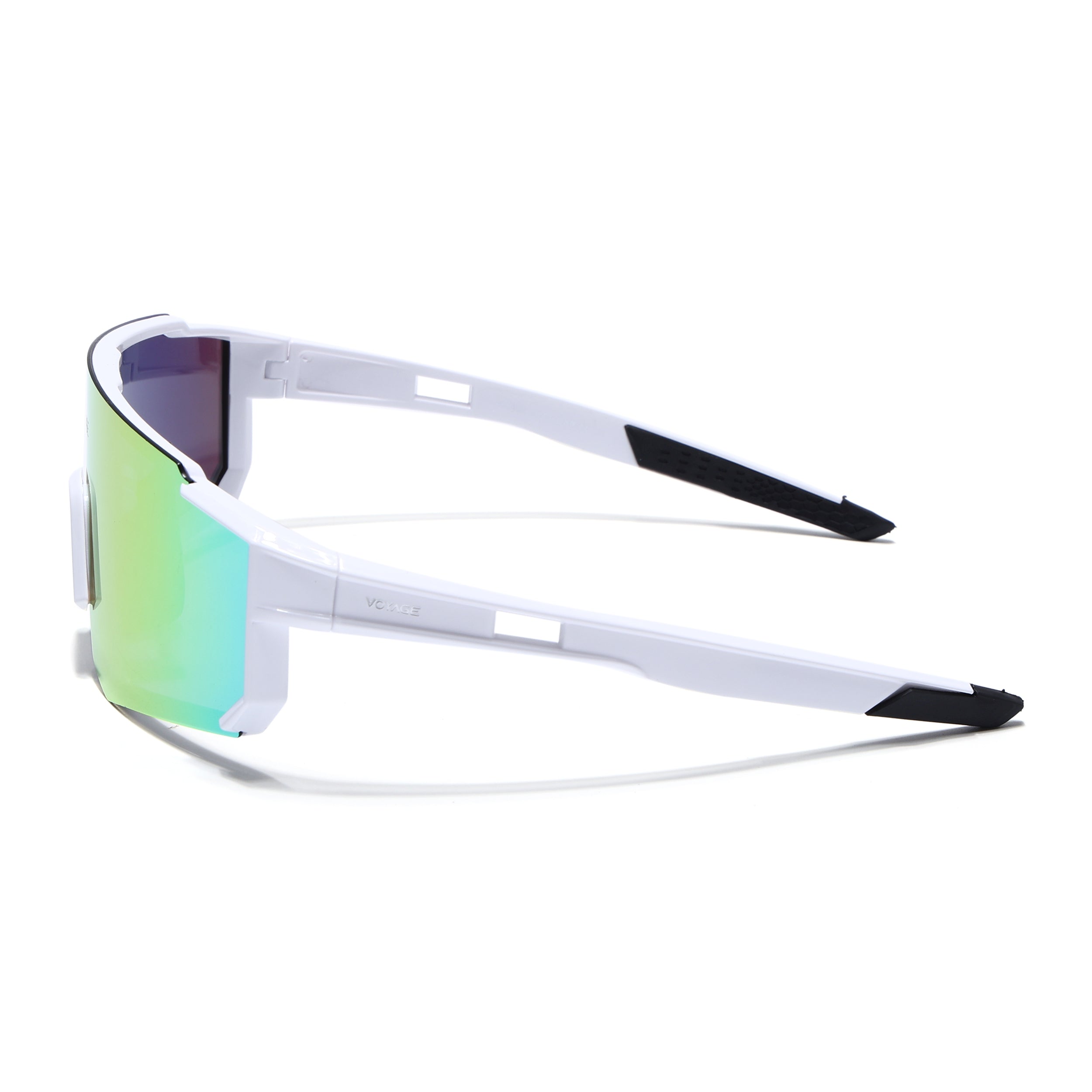 Drift Polarized Sunglasses (Multicolor Lens | White Frame - PMG5599)