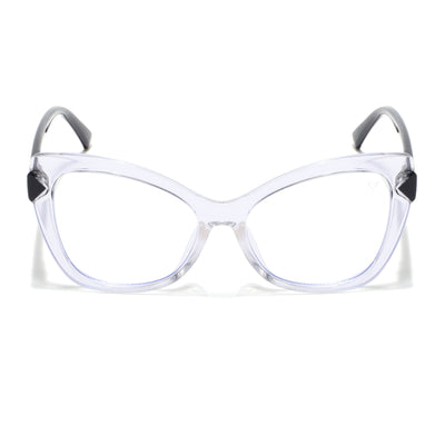 Voyage Glam Transparent Cateye Eyeglasses for Women (68092MG4009-C2)