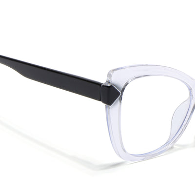 Voyage Glam Transparent Cateye Eyeglasses for Women (68092MG4009-C2)