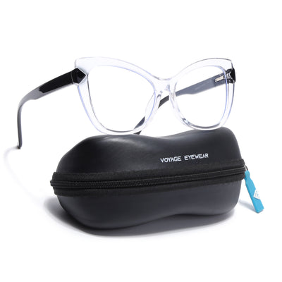 Voyage Glam Transparent Cateye Eyeglasses for Women (68092MG4009-C2)