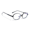 Voyage Black Oval Eyeglasses for Men & Women (6A010FMG7772)