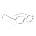 Voyage Silver Oval Eyeglasses for Men & Women (6A010FMG7773)