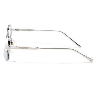 Voyage Silver Oval Eyeglasses for Men & Women (6A010FMG7773)